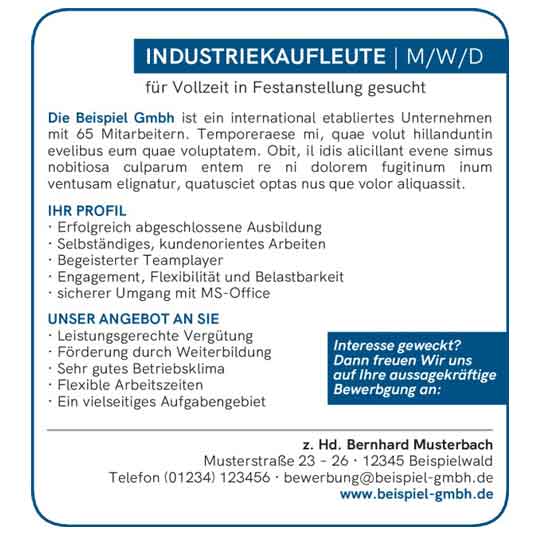 Wie schalte ich eine Stellenanzeige: Tipps und Muster | LINUS WITTICH Medien