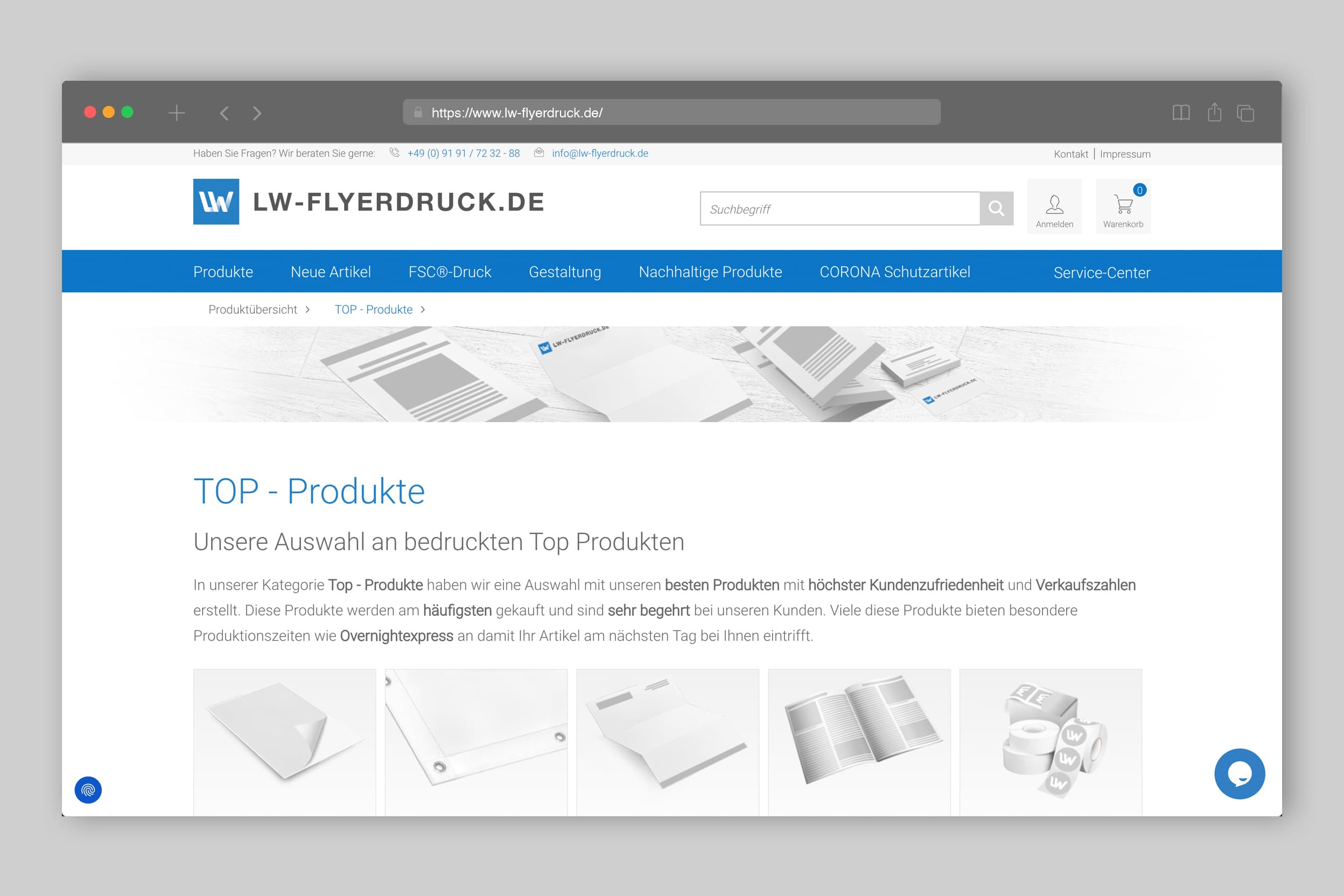 Druckshop von LW-Flyerdruck