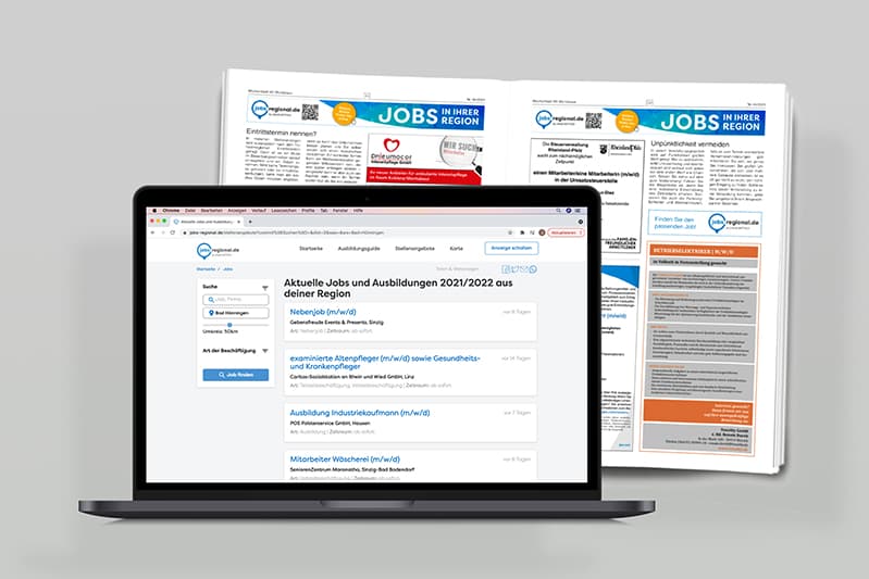 Offene Stellen in print&net anbieten